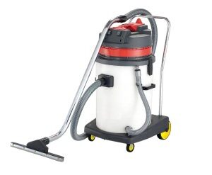 Wet & Dry Vacuum Cleaner, Plastic Drum 60L - 2 Motors