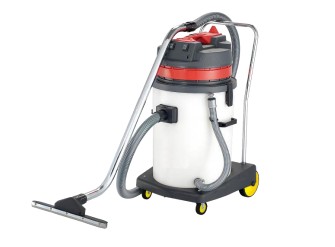 Wet & Dry Vacuum Cleaner, Plastic Drum 60L - 2 Motors