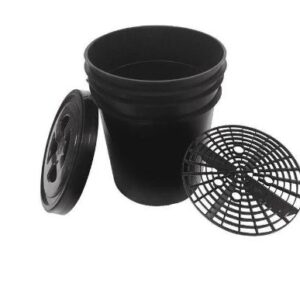25L Plastic Bucket, Lid with Grit Guard