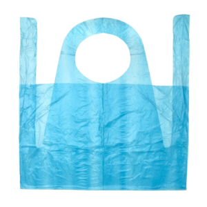 APRON – DISPOSABLE PLASTIC - BLUE